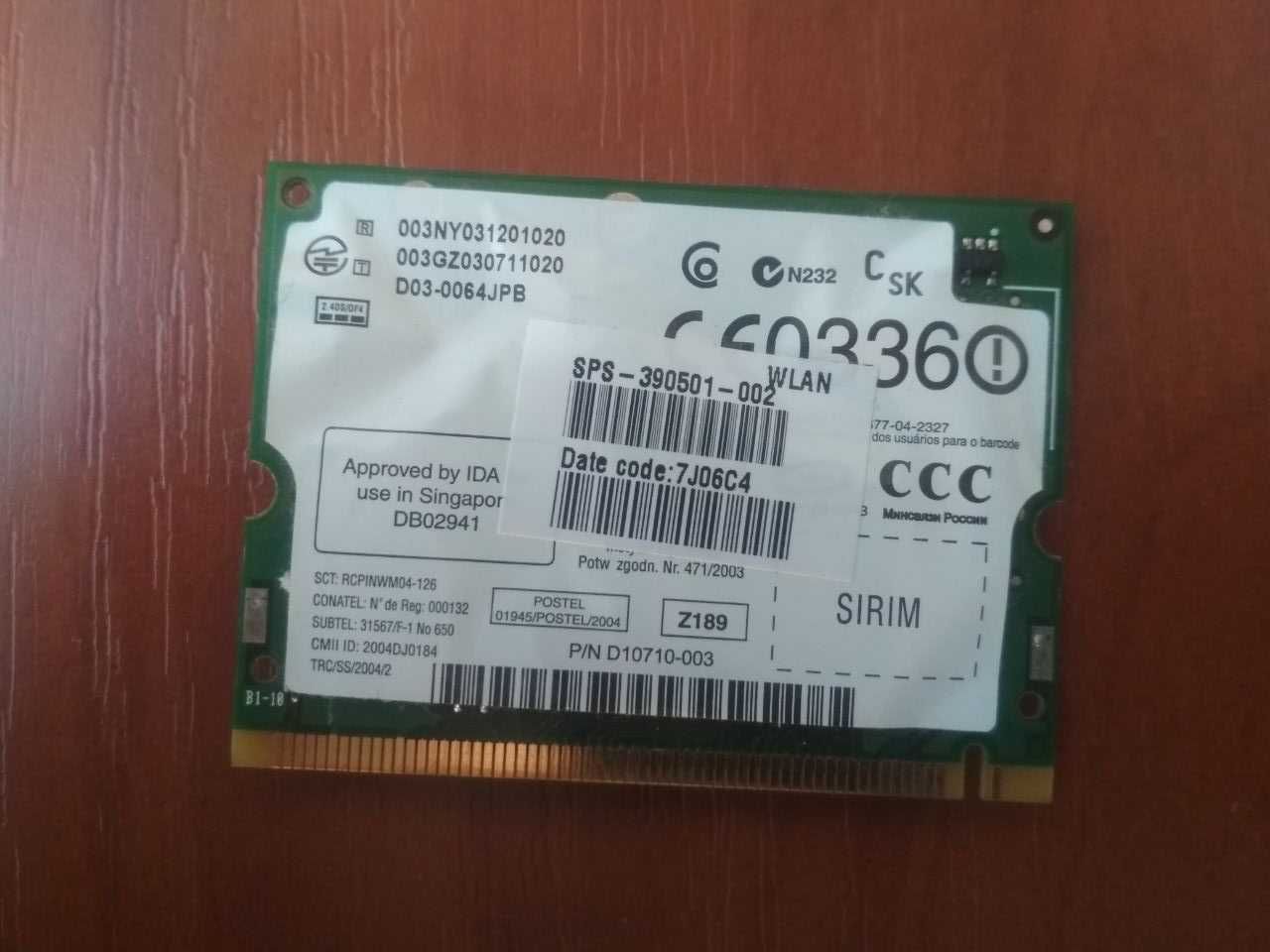 Безкоштовна доставка Wifi модуль Acer Aspire 5720z 5720/SPS-390501-002