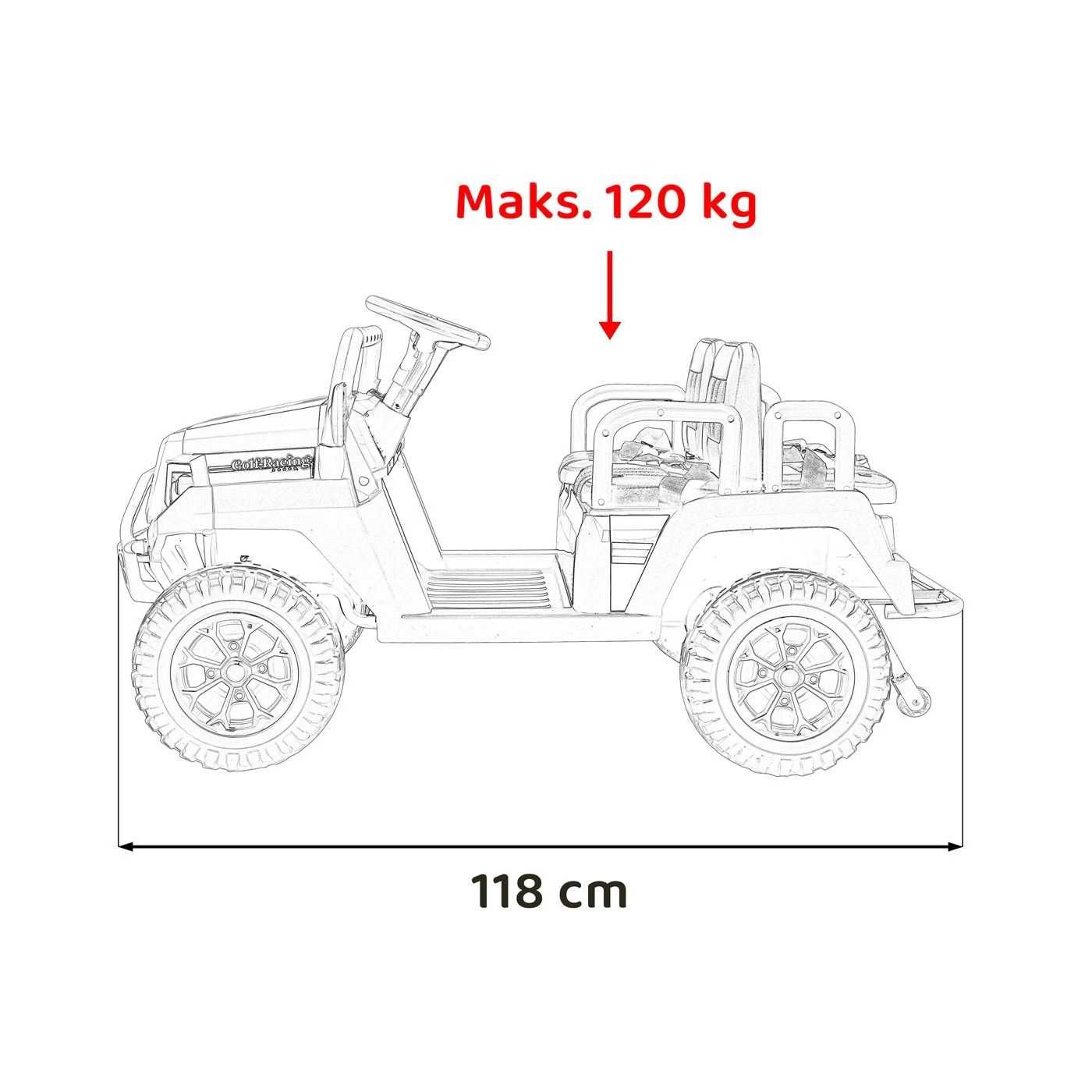 Pojazd Buggy 4-osobowy Champion Zielony