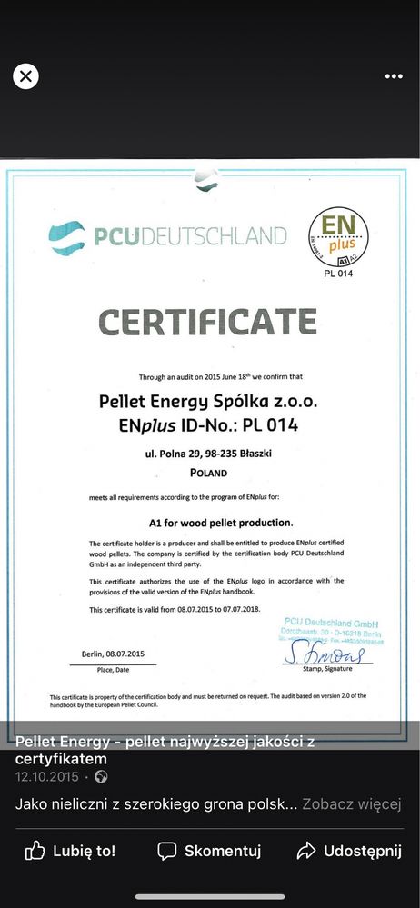 Pellet Energy Gold
