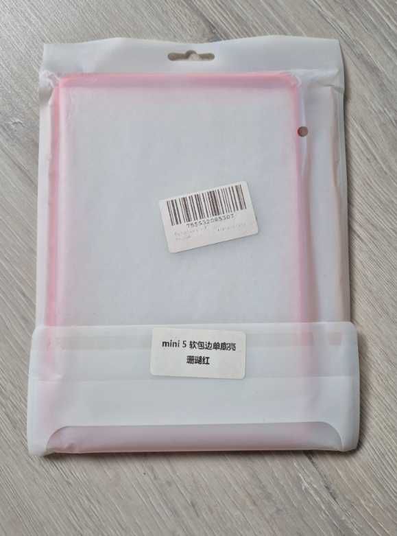 Etui Case Obudowa Do iPada Mini5 Przezroczysty+czerwony
