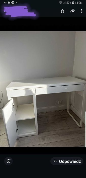 Biurko białe  IKEA