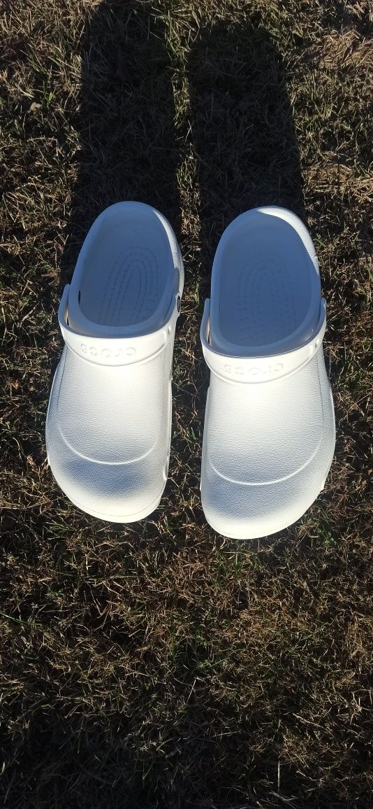 Кроксы белые; кроксы білі; crocs white, медикам, пищивикам, для работы