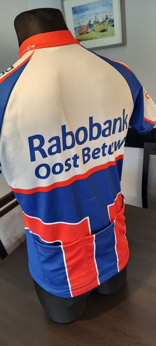 Fajna koszulka kolarska Rogelli Team Rabobank fajna na rower rowerowa