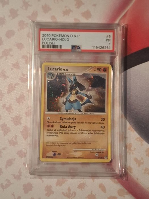 Karta Pokemon Lucario Holo PSA 1