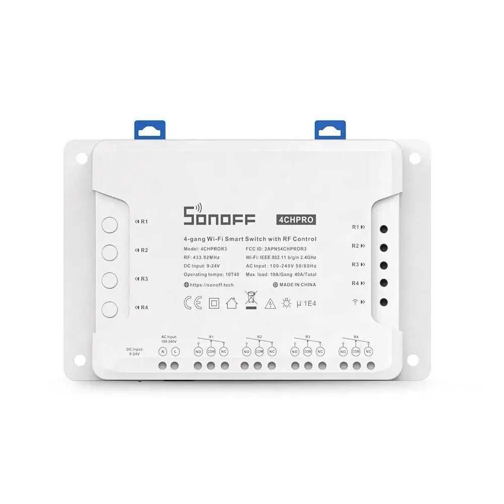 Wi-Fi вимикач Sonoff 4CH Pro R3 сухий контакт Sonoff