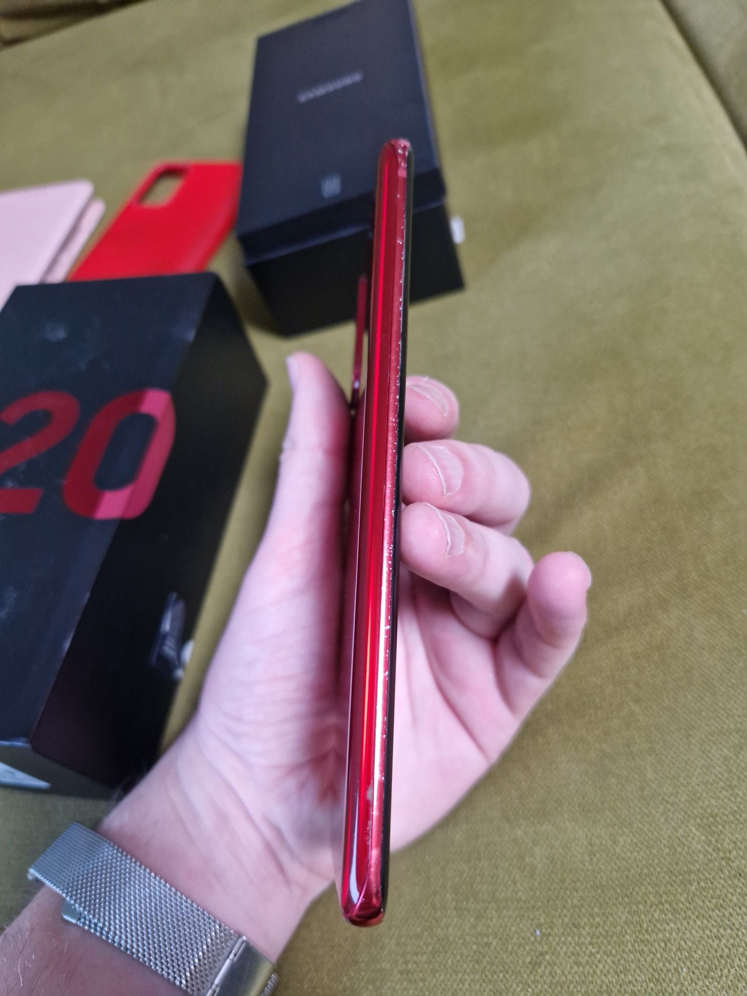 Samsung Galaxy S20+ 5G Aura Red czerwony ładowarka  etui
