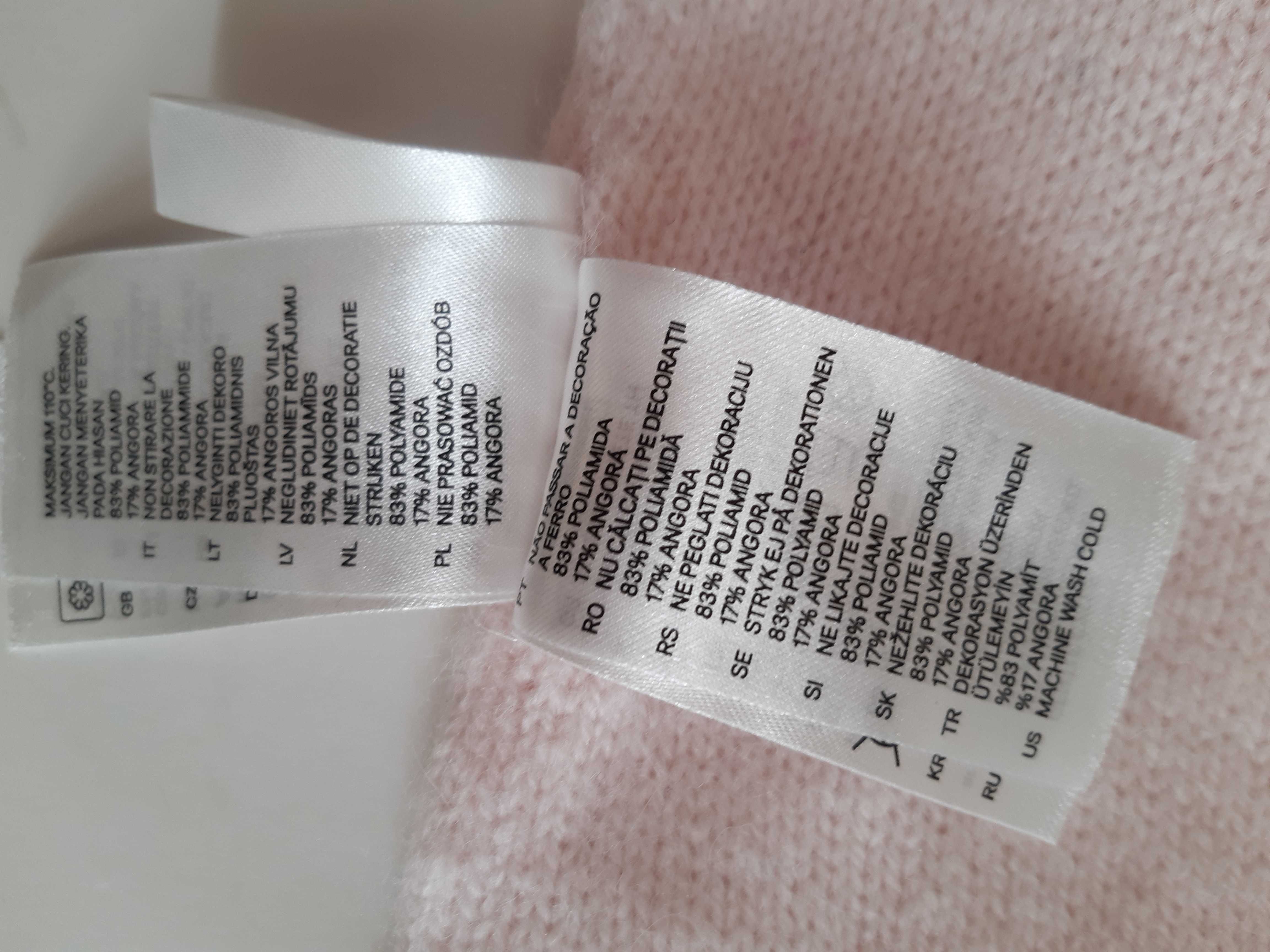 H&M szalik z angorą nowy bez papierowej metki