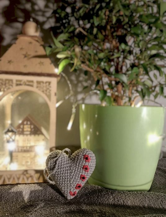 Ozdoba/zawieszka w kształcie serca