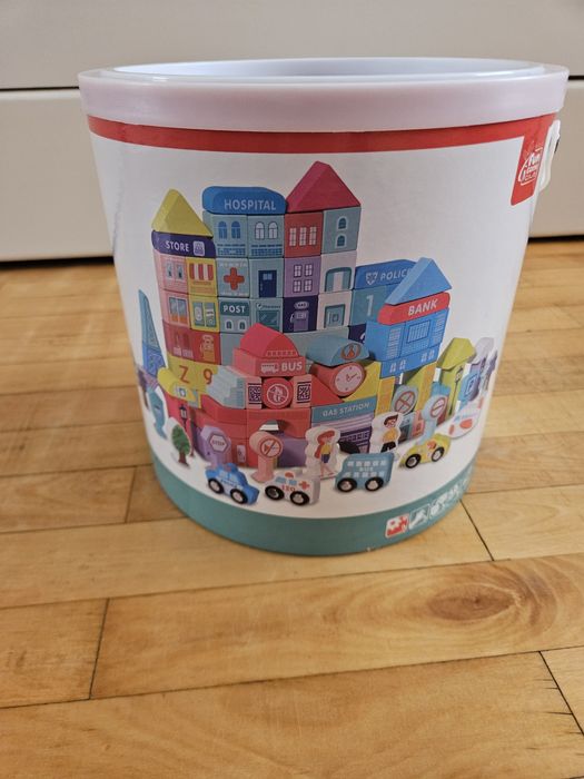 Конструктор дерев'яний Місто,блочний конструктор,розвиваючі іграшки