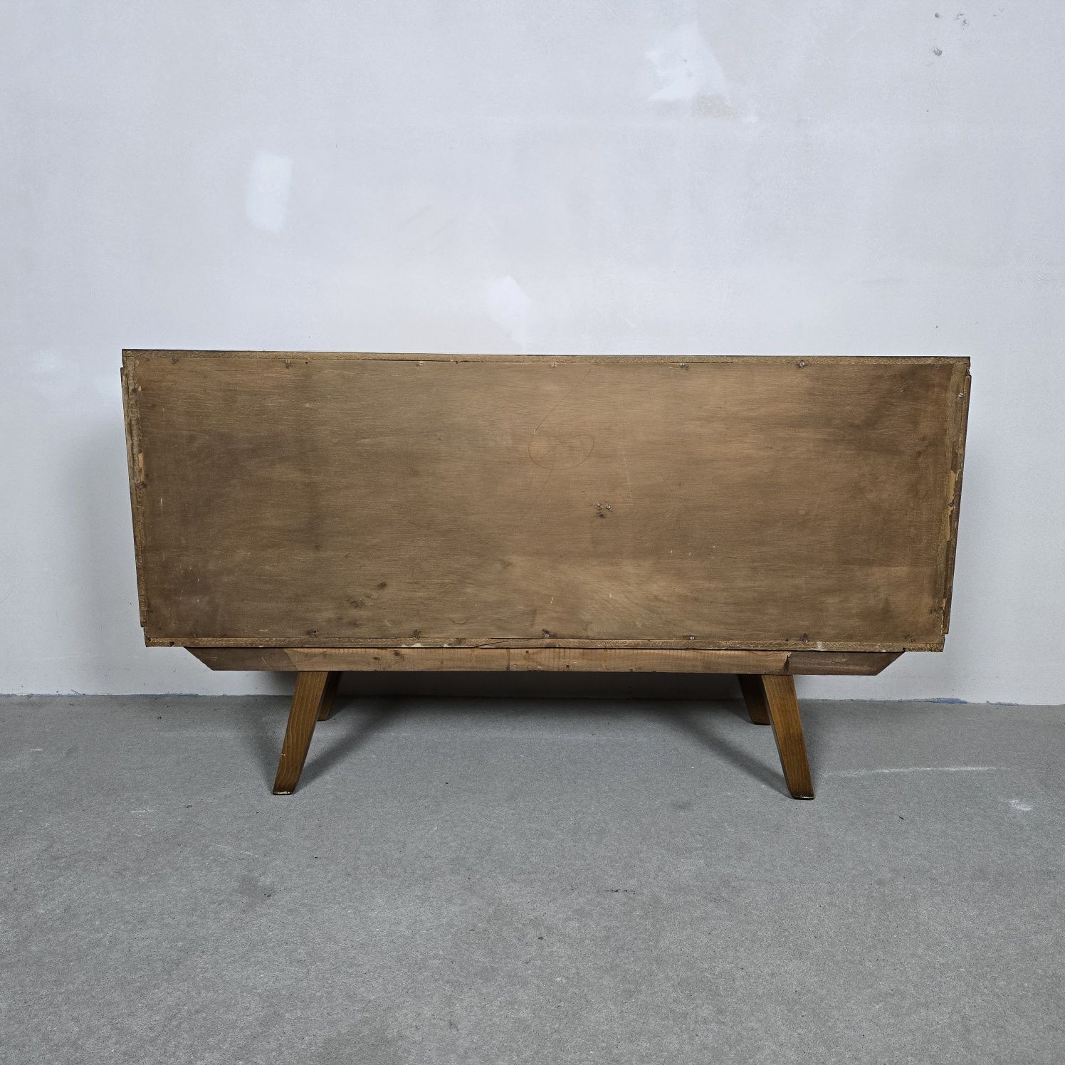 Komoda szafka pod tv PRL retro vintage loft drewniana fornirowana