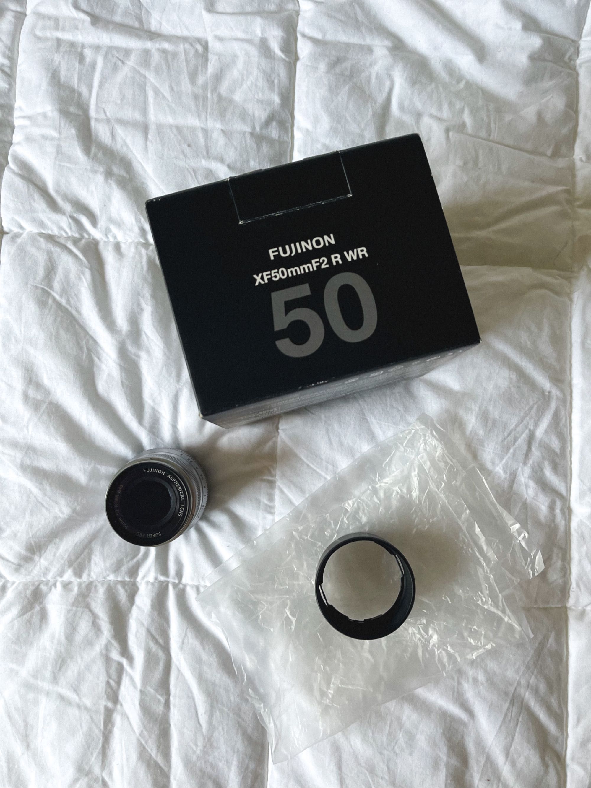 FUJIFILM FUJINON XF 50mm f/2 R WR  Silver+ B+W Filter