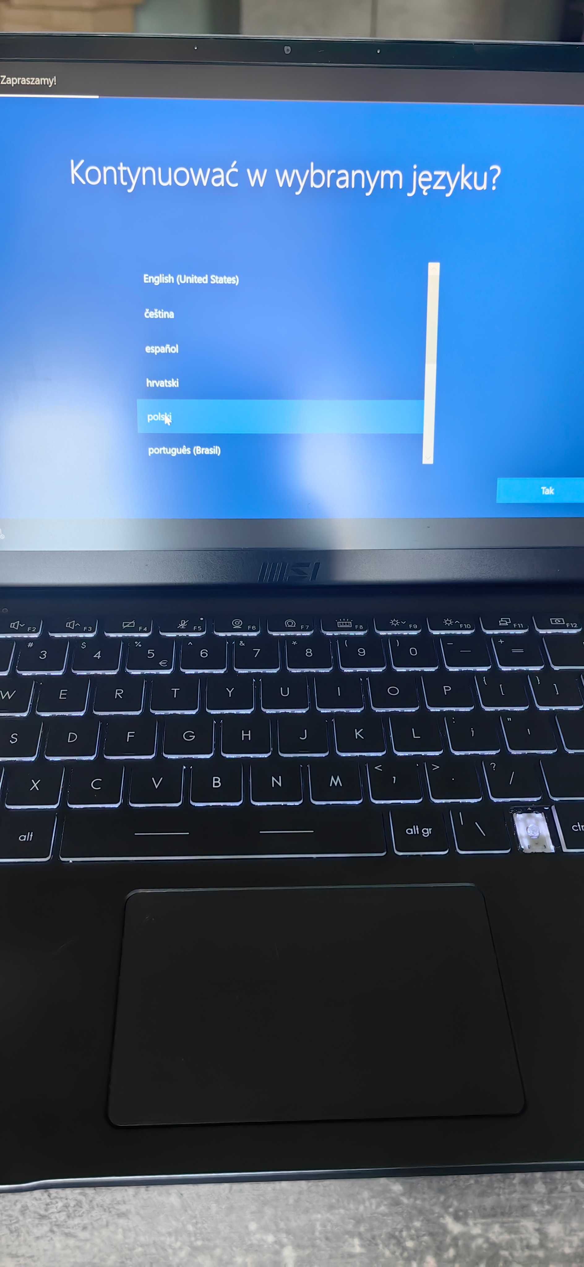 Laptop MSI Modern 14 B4MW-402PL R5 4500U/16/512GB stan db