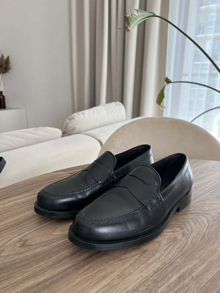 Meskie mokasyny czarne Massimo Dutti 42
