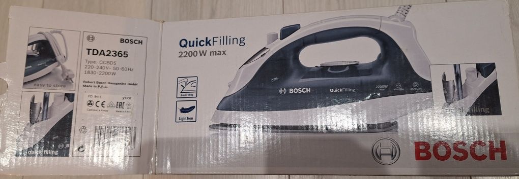 Żelazko Bosh 2200W max