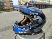 Kask motocyklowy crossowy enduro Naxa roz.M 57-58 cm, gogle gratis