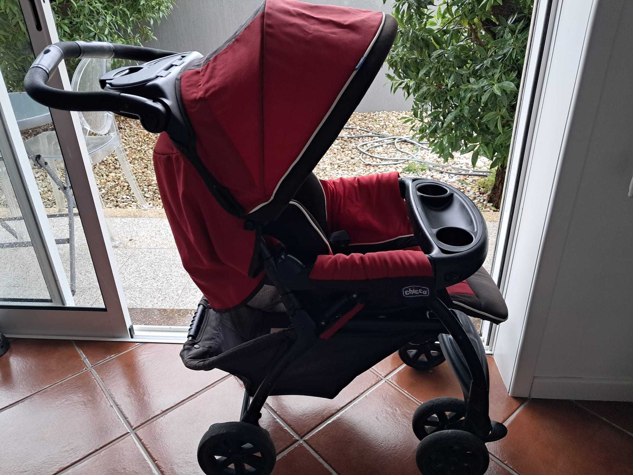 Chicco 3-in-1: Carrinho de bebé+cadeira auto para bebé com base KeyFit