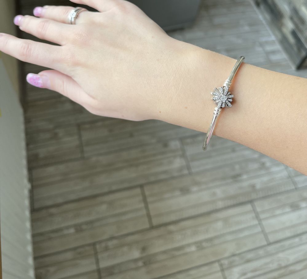 Новий браслет PANDORA лімітка срібло з каміньчиками стильний подарунок