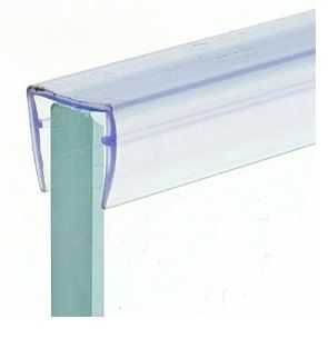 Накладка на торец стекла ( ФС 01 В ) длина 2м. Прозрачная 2 шт.