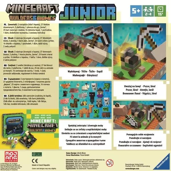 Ravensburger Minecraft. Builders and Biomes. Junior