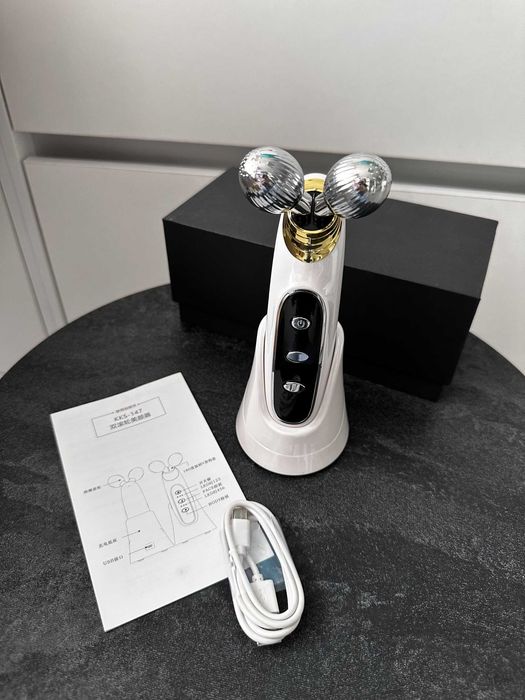 Новый Микротоковый роликовый массажер для лица KAKUSAN KKS