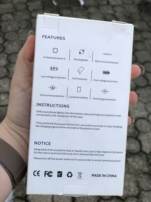 Battery Case for iphone 7+, 8+, 7, 8, X