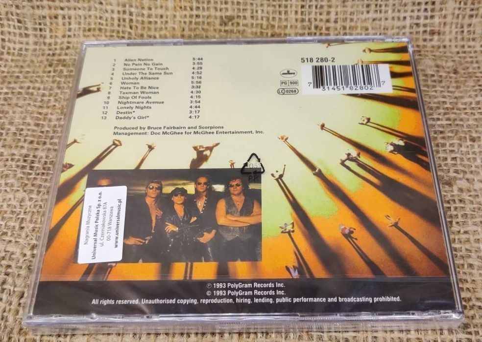Scorpions - Face The Heat, nowa płyta CD