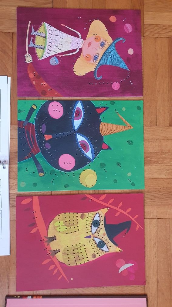 Zestaw artystyczny - Wyszywanie Czarownica DJECO Cartes a broder