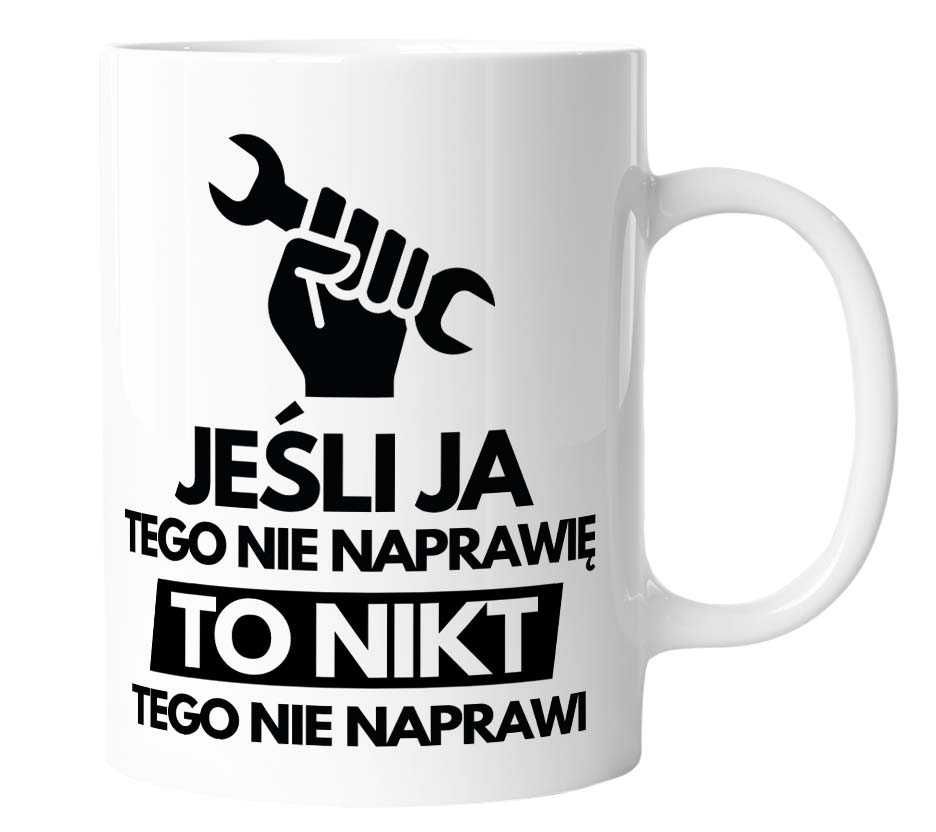 Kubek na prezent ZŁOTA RĄCZKA dla Niego na URODZINY
