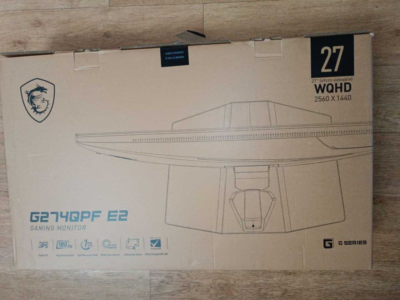 Монітор ігровий MSI G274QPF E2