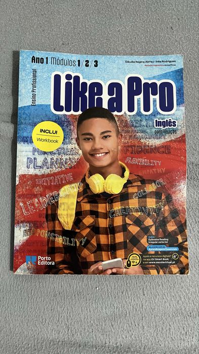 Manual de inglês like a pro ano 1 módulos 1,2,3 porto editora