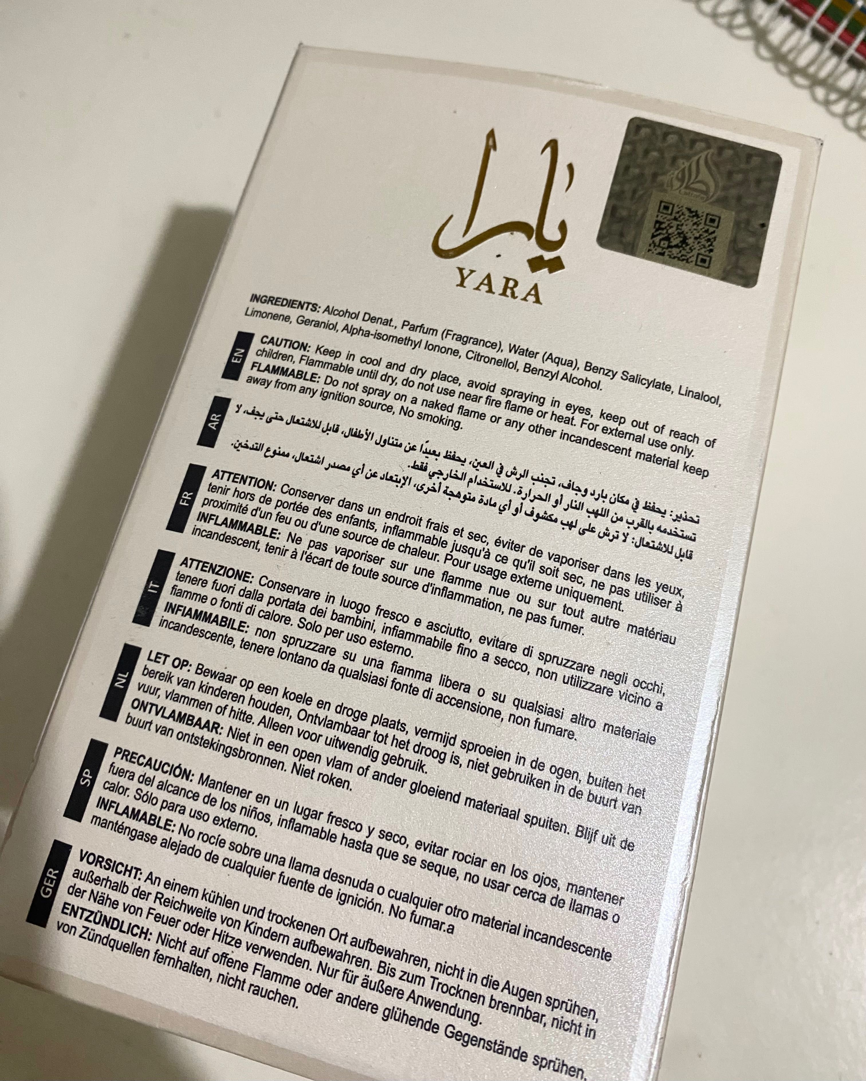 Perfume Yara Moi Lataffa