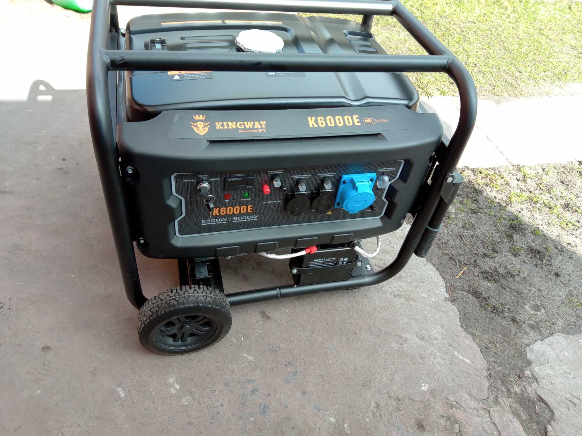 Agregat prądotwórczy 6kw el.start prawie nowy generator AVR