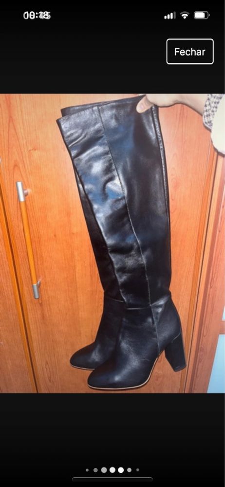 Botas zara em pele