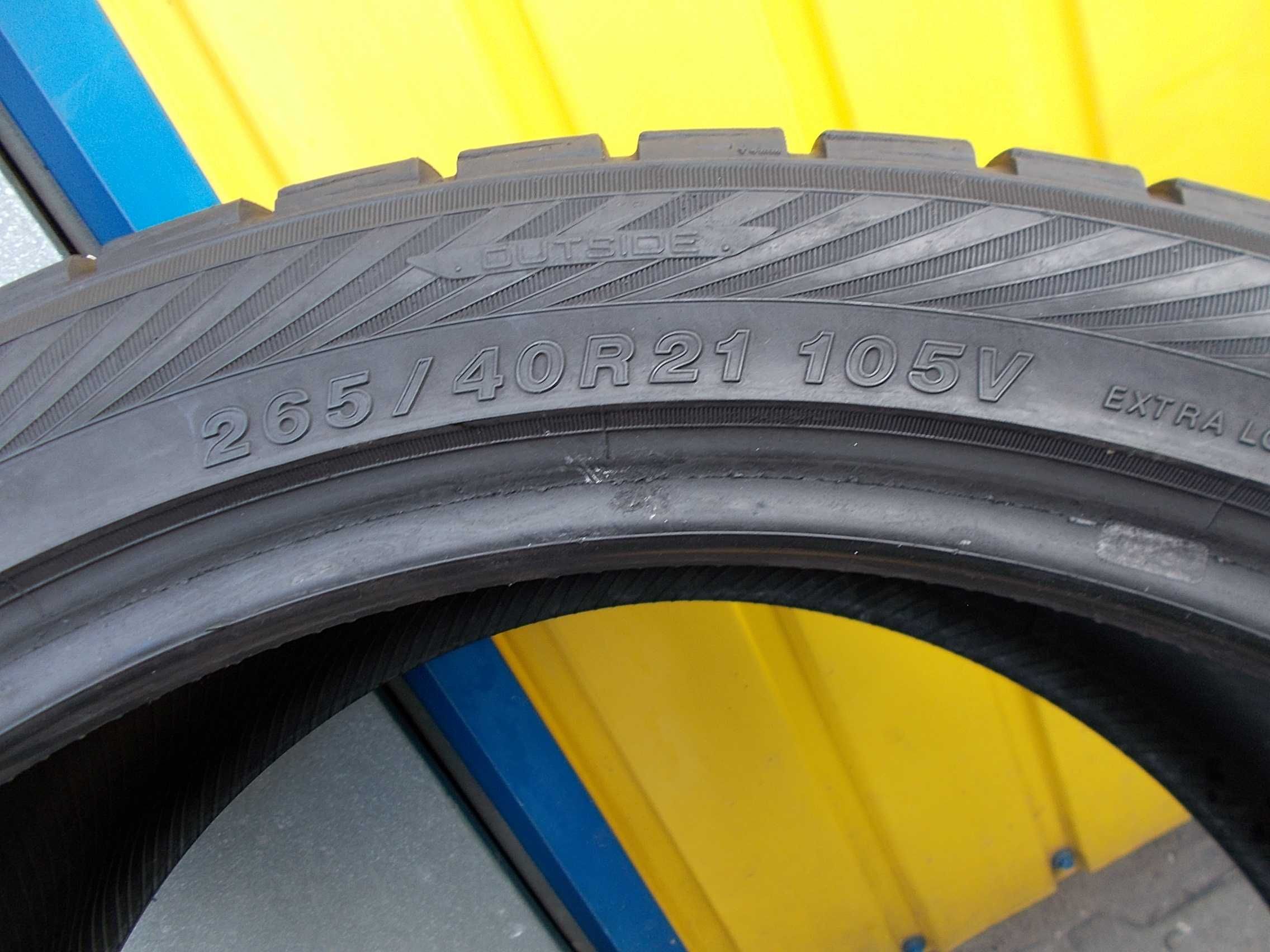 Opony zimowe 2x 265/40R21 , 2x 295/35R21 Yokohama