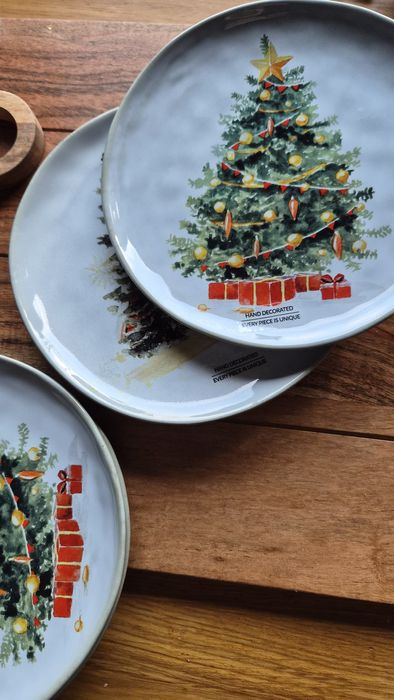 Talerze świąteczne 6 sztuk