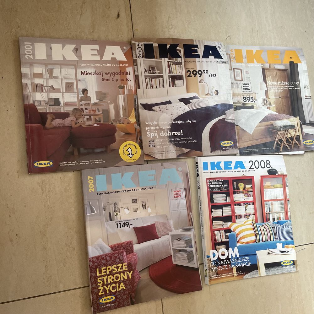 Katalog IKEA 2001, 2005, 2006, 2007, 2008 stary