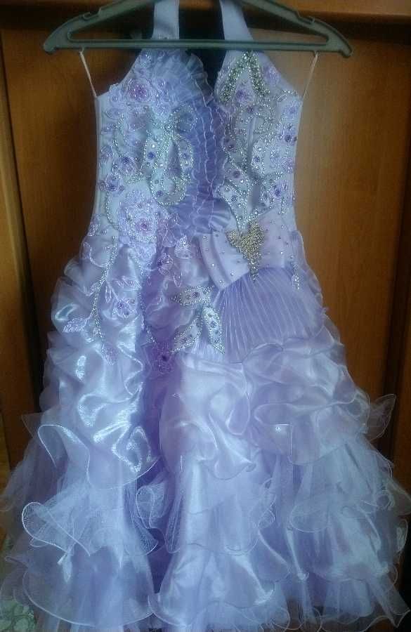 Вечернее платье на девочку 9 - 12 лет