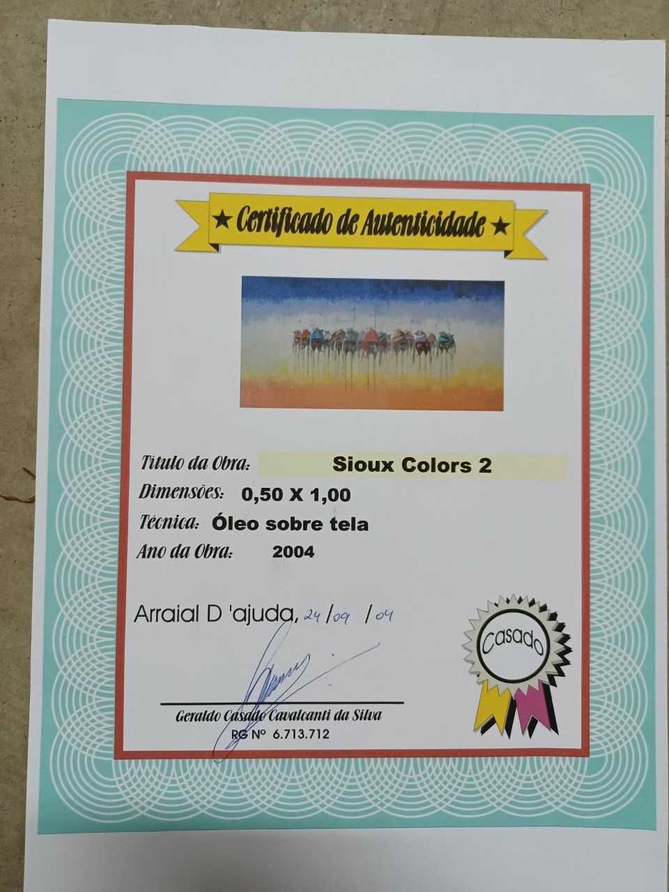 Quadro Certificado - Sioux Colors