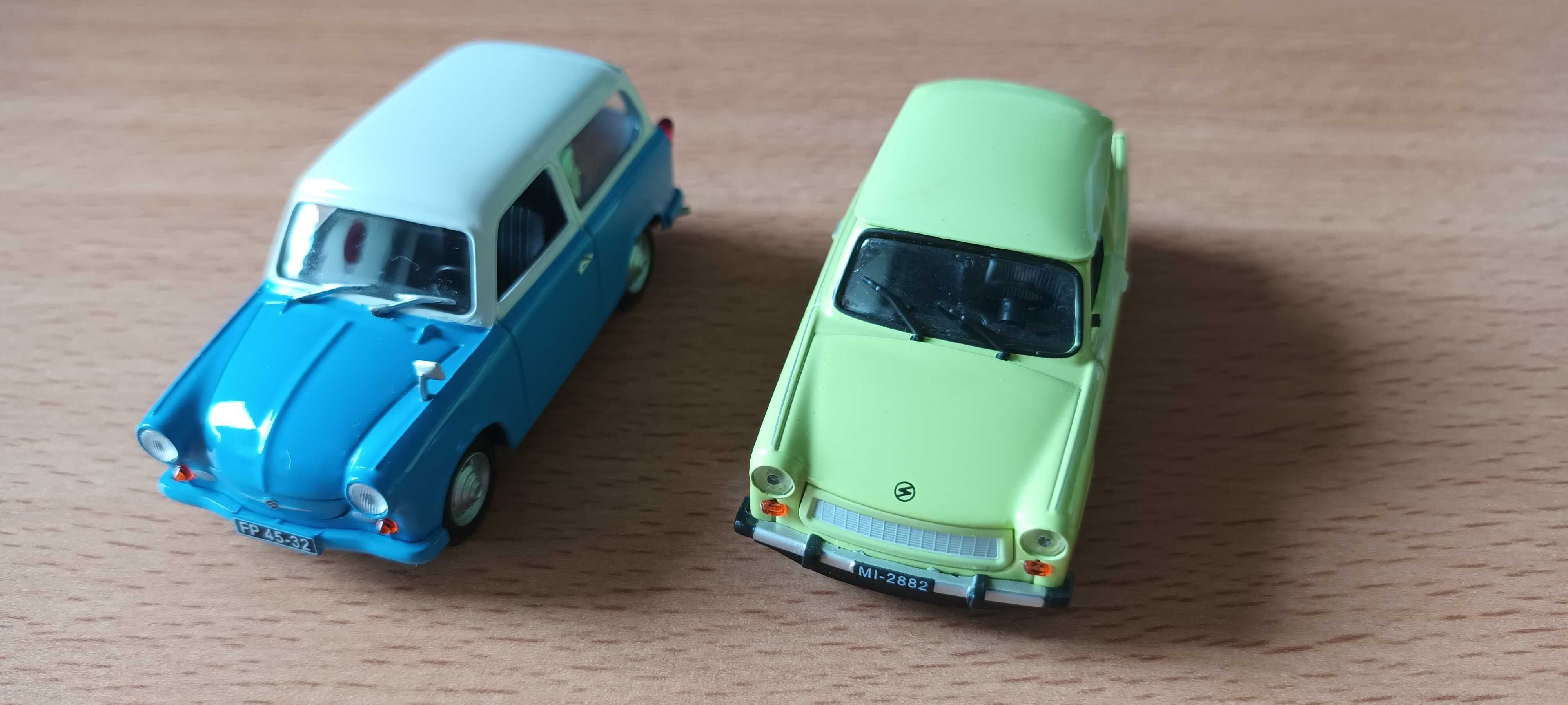 Auta PRL 2x Trabant (601 Limousine oraz P50) skala 1:43