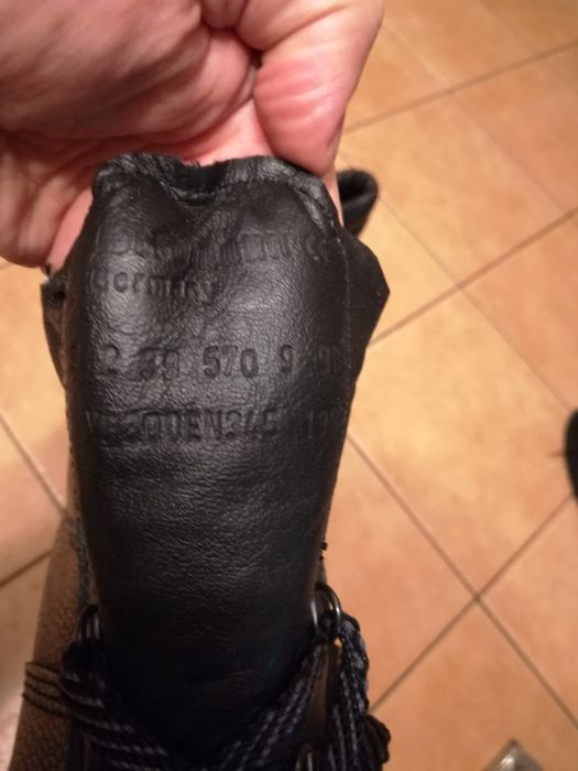 Nowe niemieckie buty robocze za kostkę r.39 wkładka 25cm skóra BHP