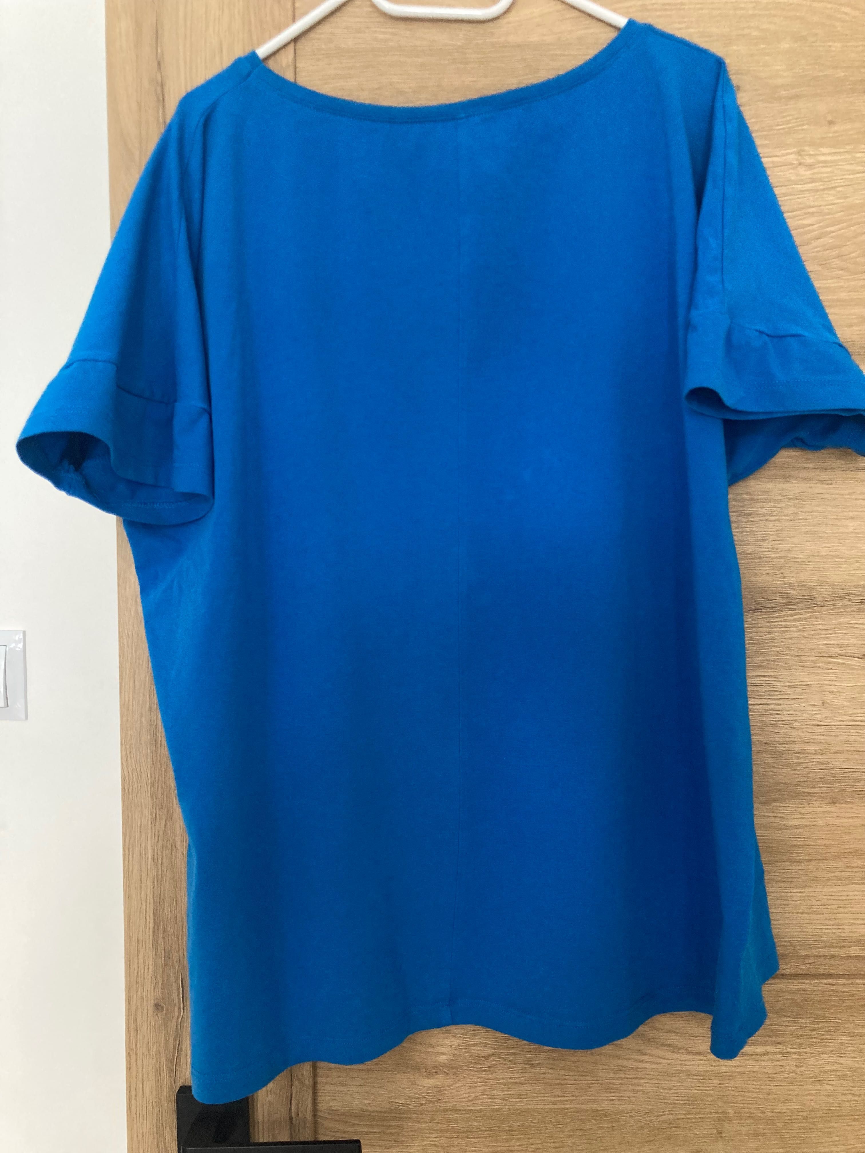 Bluzka damska Megi, XL, niebieska