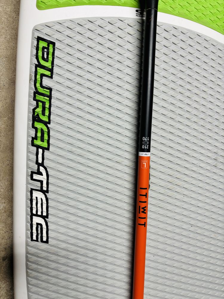 ALUGO Prancha de Paddle Dura-tec com Pagaia e Leash
