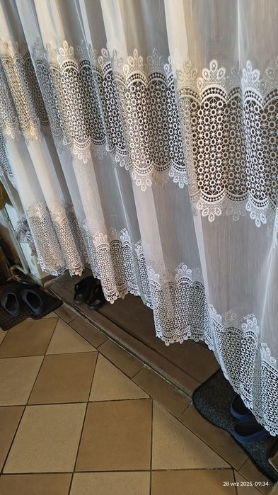 Okazja.Nowa piękna firanka na tasmie