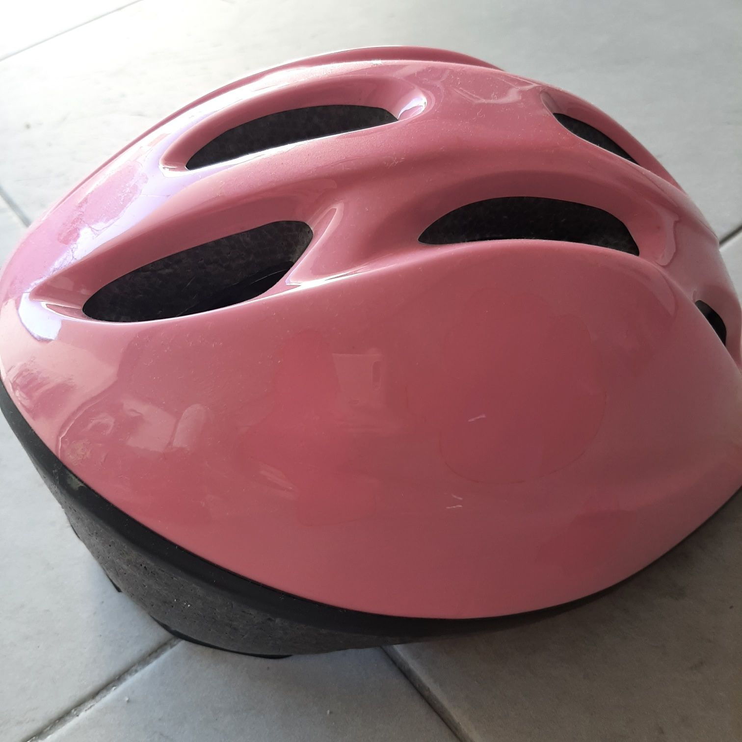 Capacete menina cor de rosa