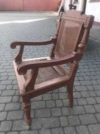 krzesło ratanowe początek 20 wieku