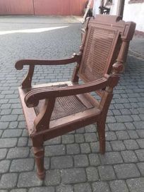 krzesło ratanowe początek 20 wieku