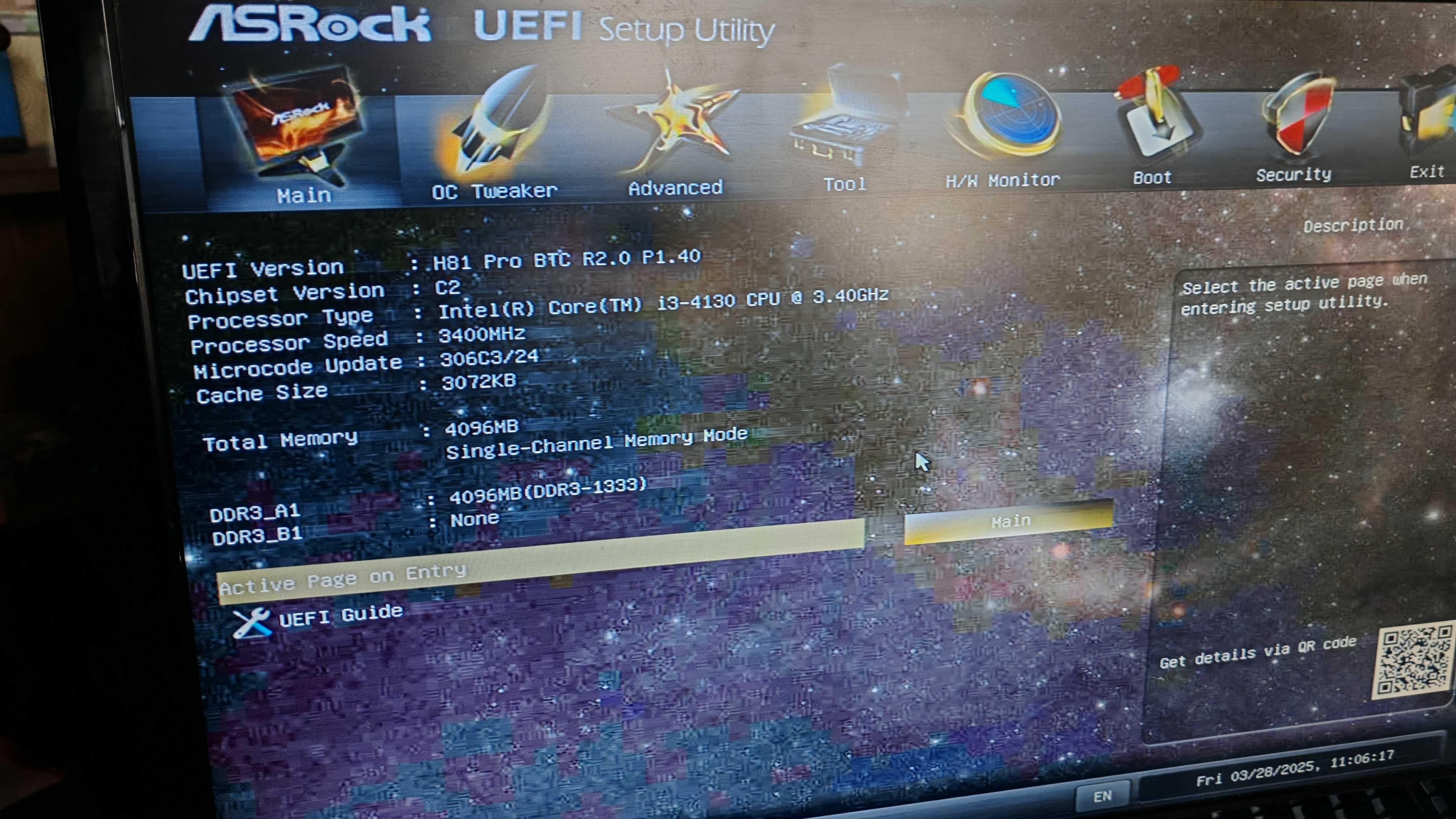 Материнская плата Socket 1150 ASRock H81 Pro BTC, DDR3 4 Gb, I3 4130