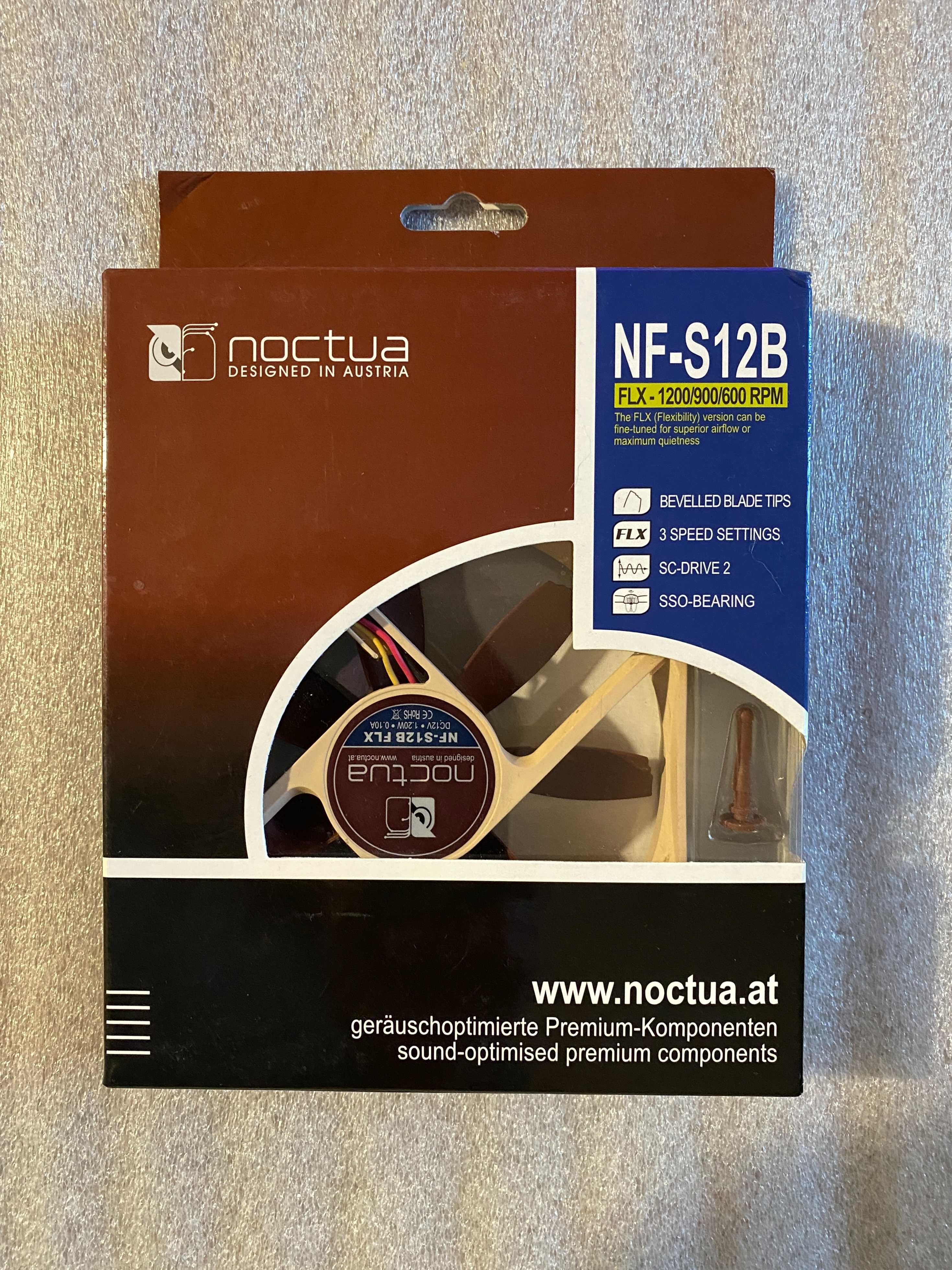 Топ кулер вентилятор Noctua NF-S12B FLX (120мм 3pin)