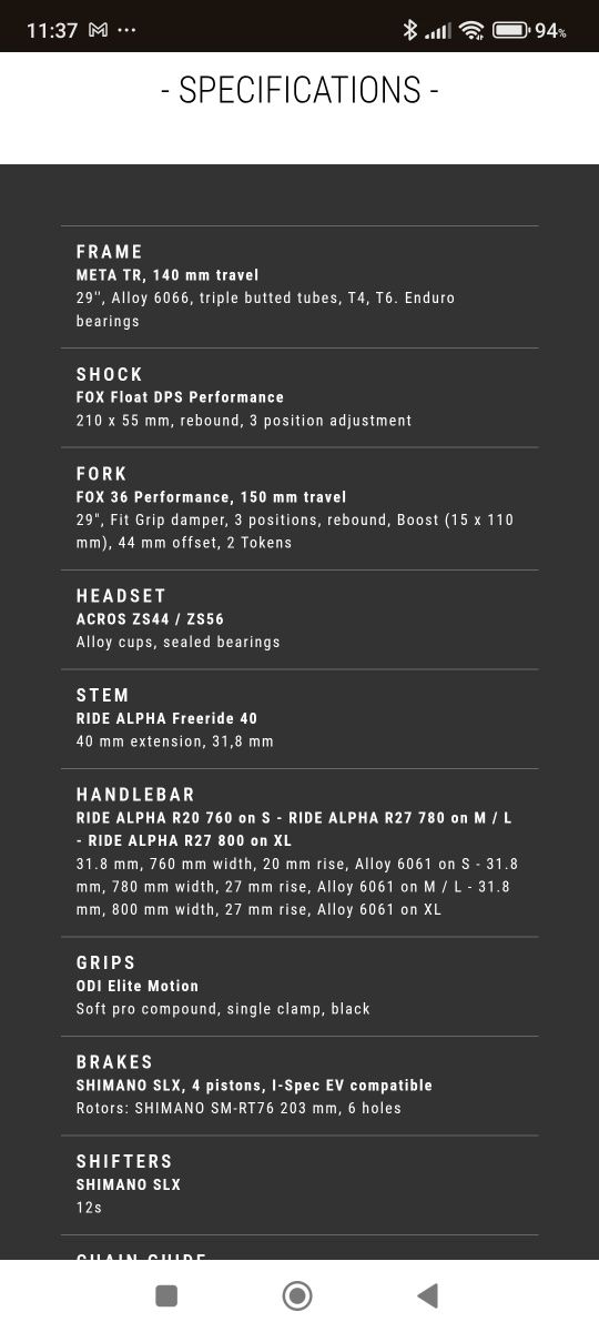 Commencal Meta TR V4 - 2024
