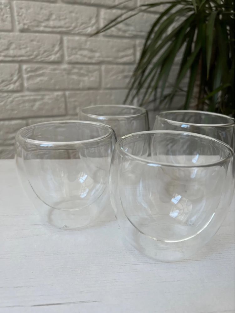 Набір склянок, чашок з подвійними стінками  250 мл 6 шт